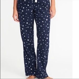old navy slowflake pj pants size xs